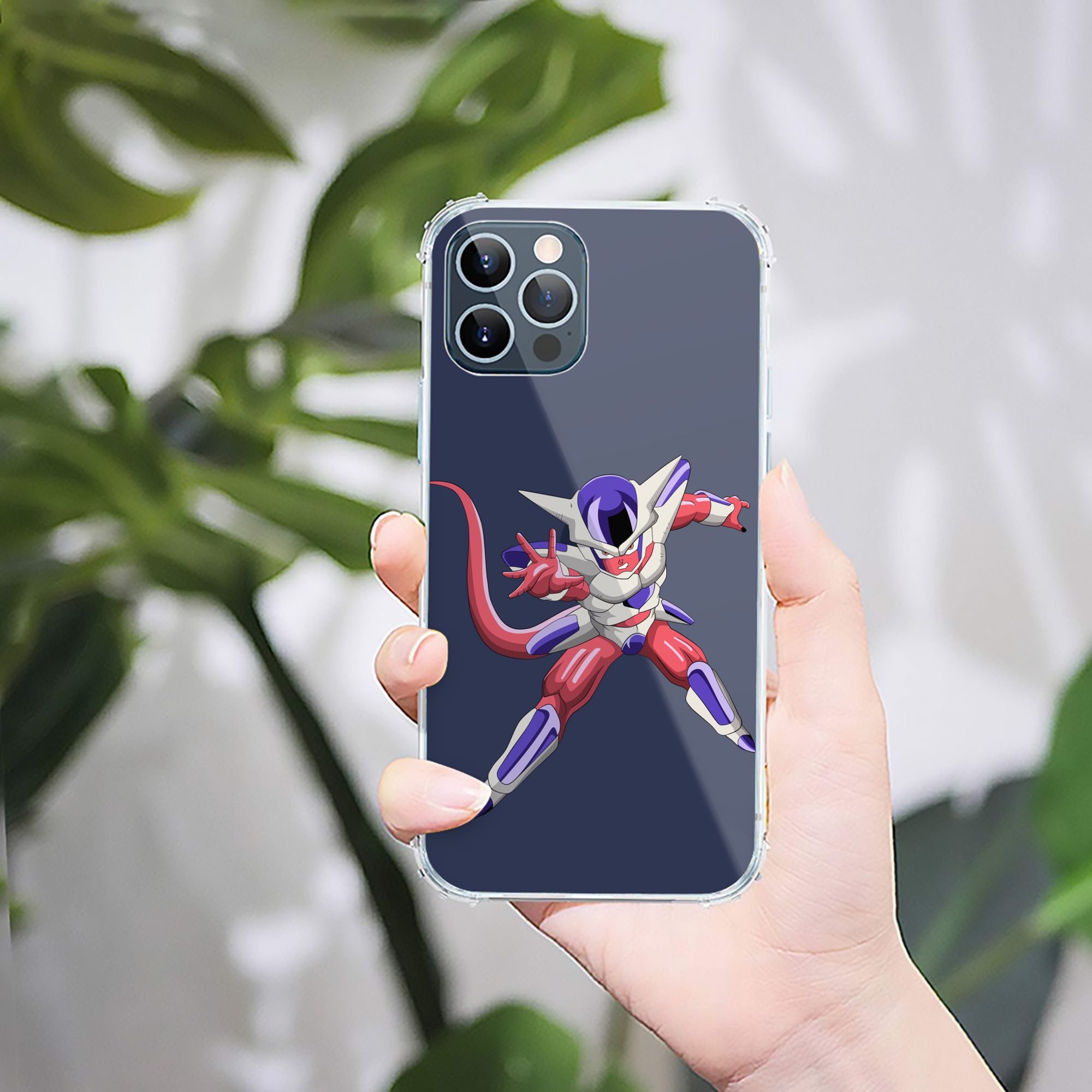 （画像用） ドラゴンボール フリーザ DRAGON BALL Frieza 【iPhone 12シリーズ対応】透明スマホケース（クリアソフトケース）